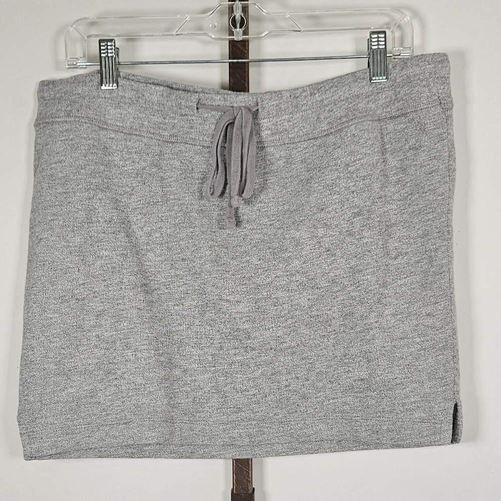 James Perse drawstring waist mini skirt sweatshirt fabric Sporty 4 large